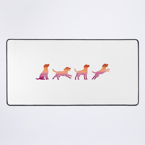 Item preview, Puppies Playing with Lesbian Flag - Cozy Gradient Silhouettes designed and sold by Goodthingstree.
