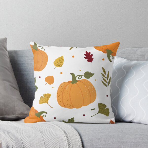 Item preview, Autumn Pumpkin and Leaves Pattern Illustration designed and sold by BetweenForms.
