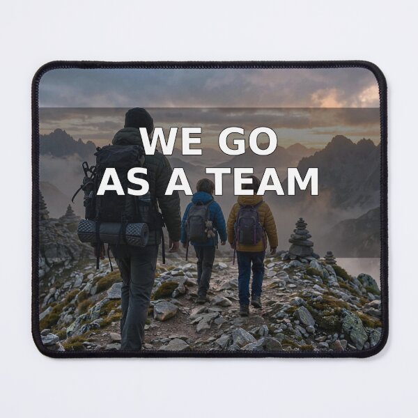 Item preview, We Go as a Team Family Hiking Shirt — Kids Adventure Gift designed and sold by CalderVeritas.