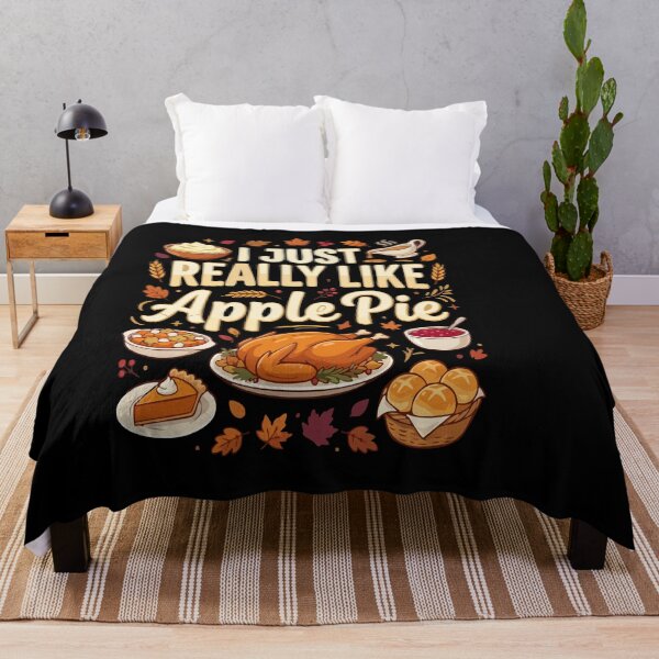 Item preview, I Just Really Like Apple Pie Thanksgiving Food Thanksgiving Food designed and sold by AmeliaShirts.