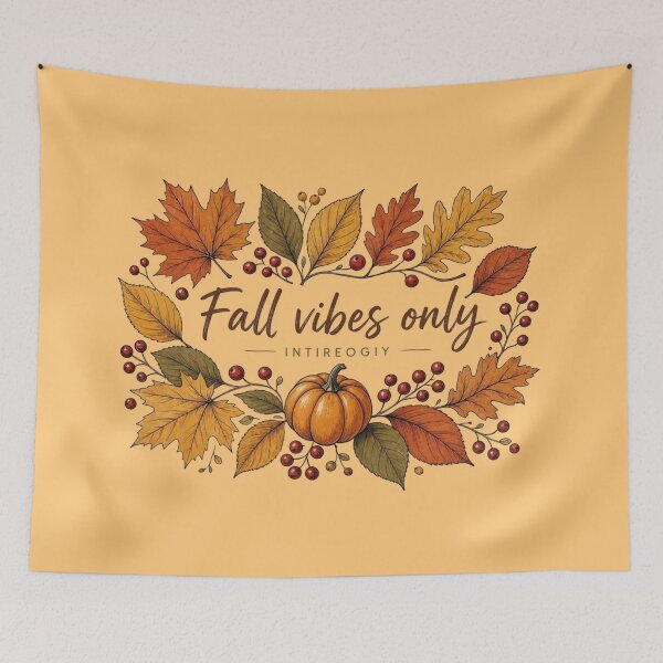 Item preview, Fall Vibes Only – Cozy Autumn Aesthetic, Pumpkin Spice & Sweater Weather Design designed and sold by Everleaf Studio.