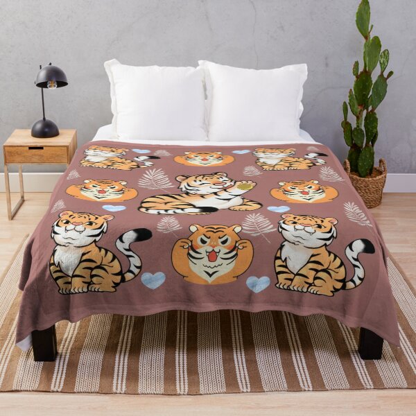 Item preview, Lucky Chibi Tigers Pattern Cute Kawaii Design designed and sold by Azurart2.
