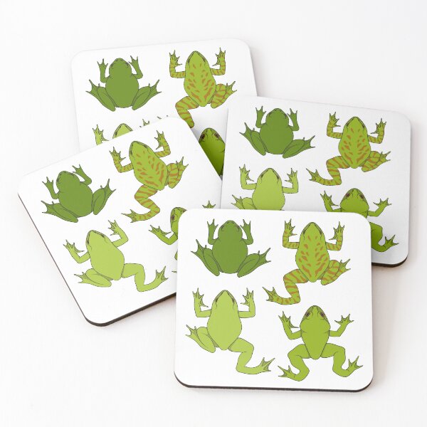 Item preview, Illustration with green river frogs designed and sold by RizikCat.
