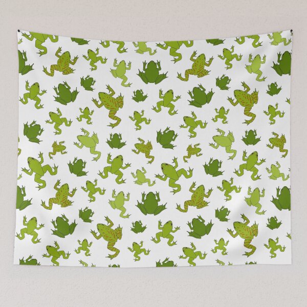 Item preview, Illustration with green river frogs designed and sold by RizikCat.
