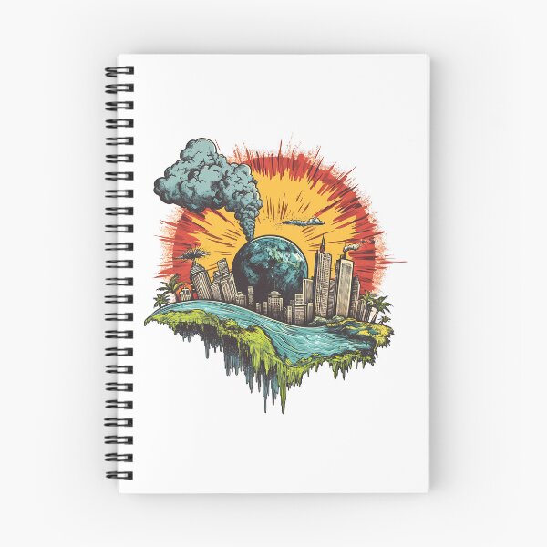 Item preview, Floating Island City with Smoking Planet designed and sold by Khan06.