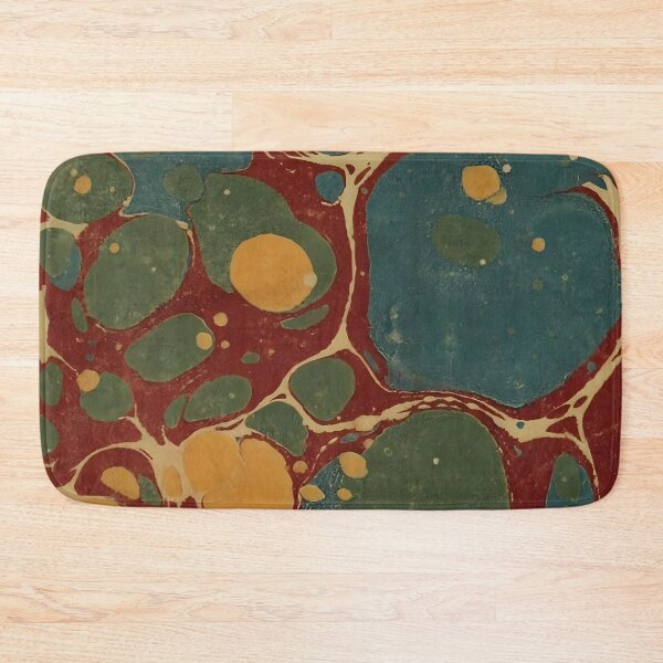 Item preview, Vintage Stone Marbled Pattern Red & Green designed and sold by footnotes-club.
