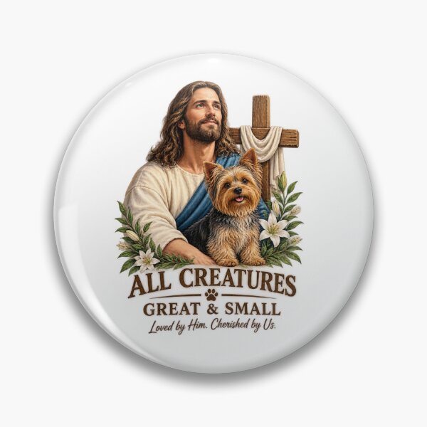Item preview,  All Creatures Great & Small – Christian Dog Lover Yorkshire Terrier Faith Design designed and sold by Obinne.