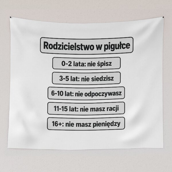 Item preview, Rodzicielstwo w pigułce – humor dla rodziców designed and sold by PRINTIONAL.