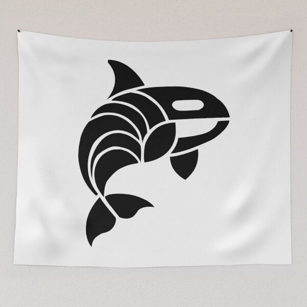 Item preview, Orca – Minimalist black and white design designed and sold by SivaroStudio.
