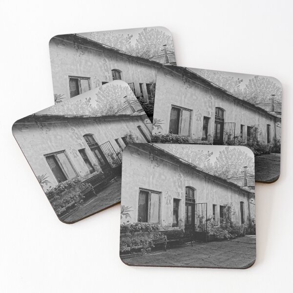 Item preview, Old Courtyard Building Black and White designed and sold by Rabee Khalil Photography.