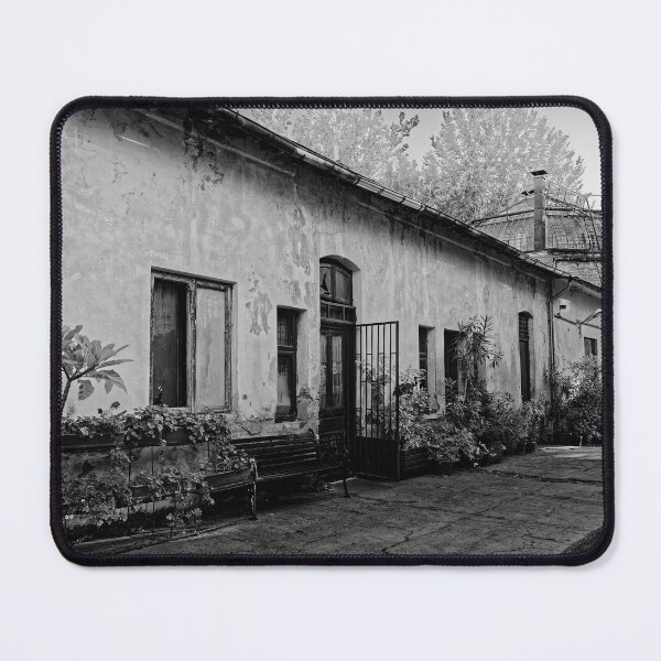 Item preview, Old Courtyard Building Black and White designed and sold by Rabee Khalil Photography.