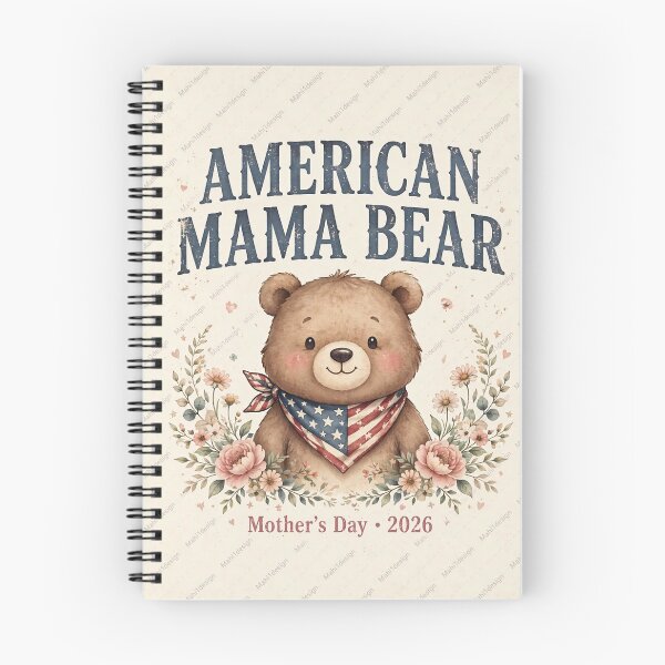 Artikelvorschau, Amerikanische Mama Bär Sterne Streifen Muttertag entworfen und verkauft von mahi1design.