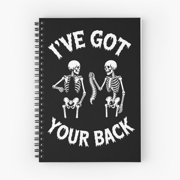 Item preview, I've Got Your Back Skeleton Couple – Funny Halloween Skeletons Dark Humor designed and sold by Ladys-Gents.