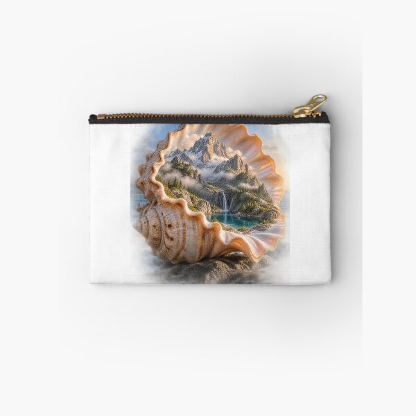 Item preview, Mountain Inside a Giant Seashell – Surreal Nature Landscape Art designed and sold by okay 2 look .