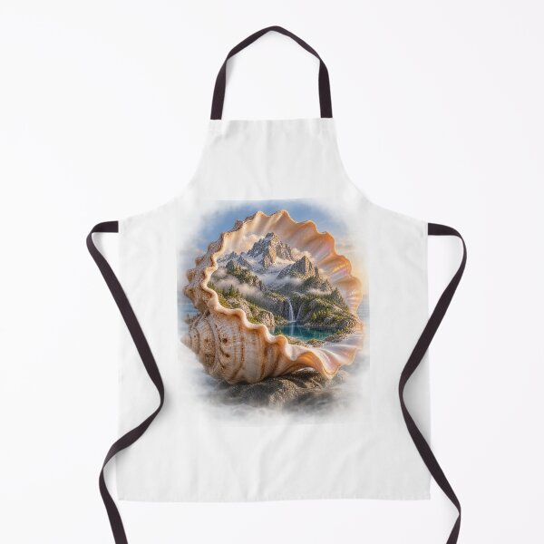 Item preview, Mountain Inside a Giant Seashell – Surreal Nature Landscape Art designed and sold by okay 2 look .