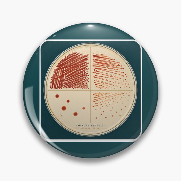 Artikelvorschau, Kulturplatte 01 – Mikrobiologie-Quadrant-Streifenuntersetzer entworfen und verkauft von astersgraphics.