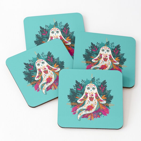 Item preview, Fantasma bohemio con pájaros y flores designed and sold by ParadoxParadox.