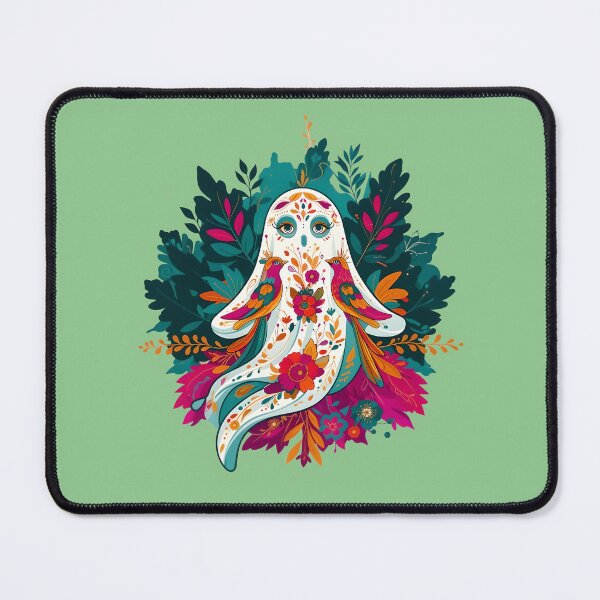 Artikelvorschau, Bohemian Ghost with birds and flowers entworfen und verkauft von ParadoxParadox.