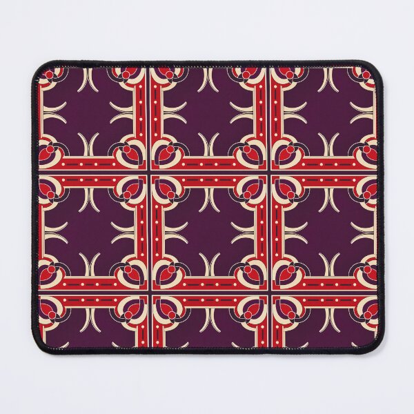 Item preview, Cherry Plum Frame – Geometric Art Deco Scarf designed and sold by astersgraphics.