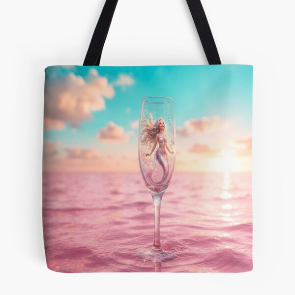 Item preview, Mermaid Sunset Ocean Fantasy Glass designed and sold by AfresStudio.