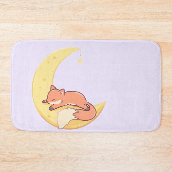 Item preview, Cute Sleeping Fox on the Moon Kawaii Starry Night Illustration designed and sold by DanisPixieArt.