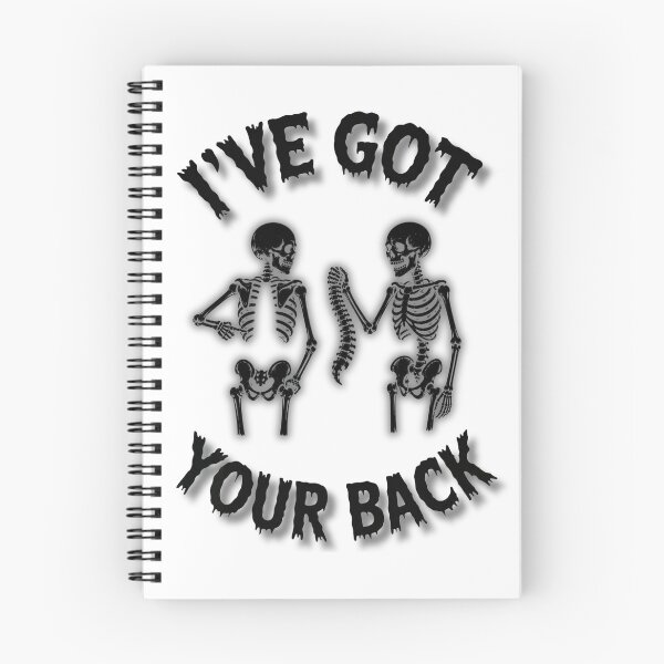 Item preview, I've Got Your Back Skeleton Couple – Funny Halloween Skeletons Dark Humor designed and sold by Ladys-Gents.