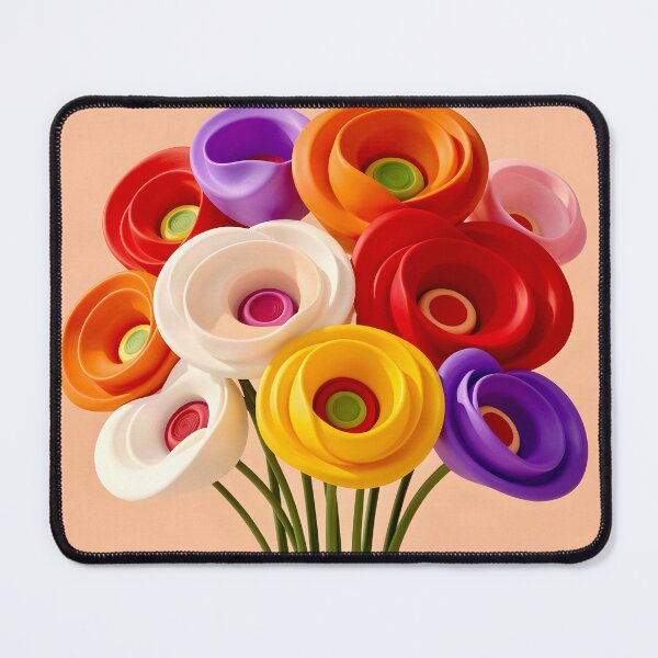 Item preview, 3D Layered Papercraft Floral Ribbon Abstract designed and sold by Vicky Brago-Mitchell®.
