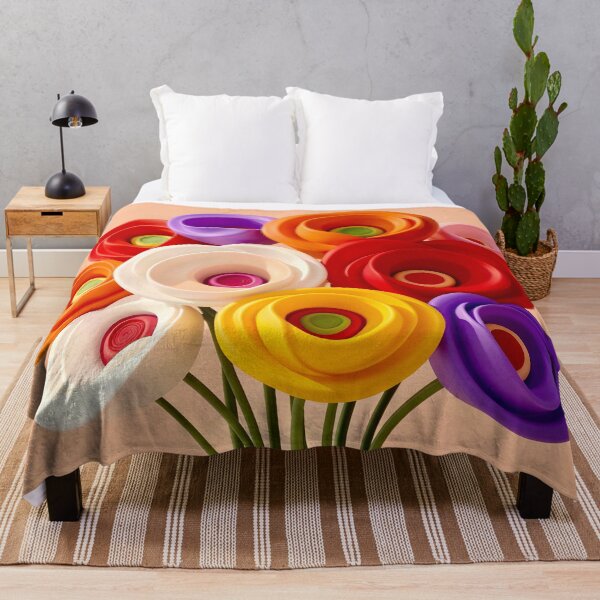 Item preview, 3D Layered Papercraft Floral Ribbon Abstract designed and sold by Vicky Brago-Mitchell®.