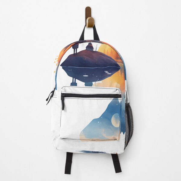Item preview, Two Figures Contemplating Sunset Over Mountain Lake designed and sold by Khan06.