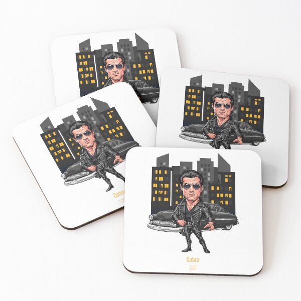 Artikelvorschau, Eine witzige Karikatur: City at Night Cobra mit Sylvester Stallone entworfen und verkauft von vectorlove.