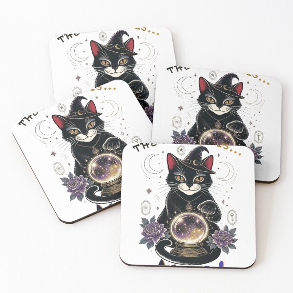 Item preview, The Future Is Meow – Mystical Black Cat Fortune Teller with Crystal Ball designed and sold by Zenith-Co.