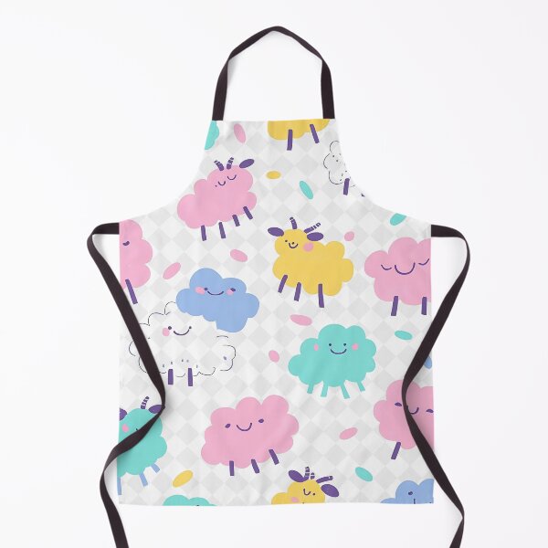Item preview, Lindo estampado de ovejas kawaii en tonos pastel designed and sold by SmyrnaArtGalery.