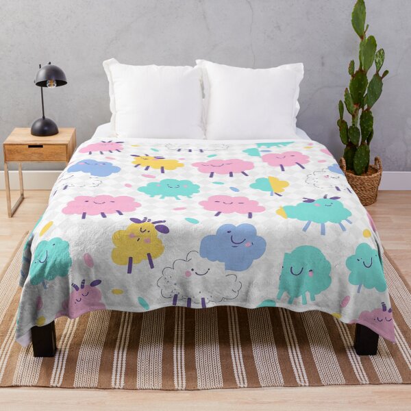 Item preview, Cute Pastel Kawaii Sheep Pattern designed and sold by SmyrnaArtGalery.