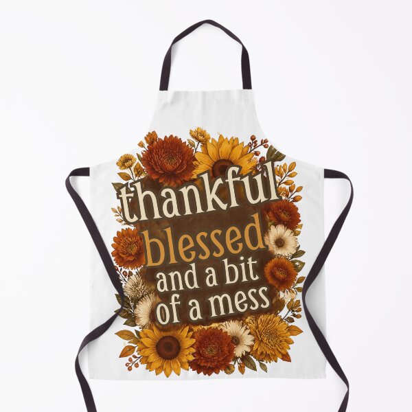 Item preview, THANKFUL BLESSED AND A BIT OF A MESS designed and sold by GrammysGarage.