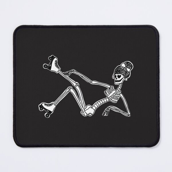 Item preview, Cool Roller Skating Skeleton Illustration for Retro and Skate Enthusiasts designed and sold by albraaxd.