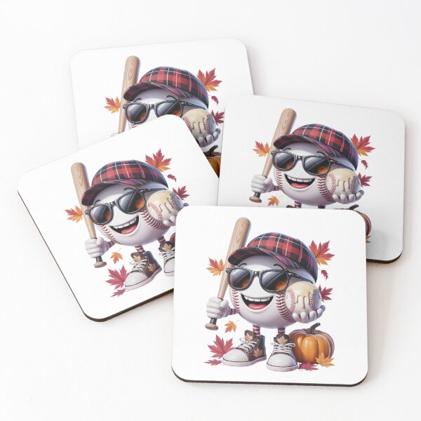 Item preview, Cool Autumn Baseball Plaid Cap Pumpkin Fall Sports Art designed and sold by jkrphoto.
