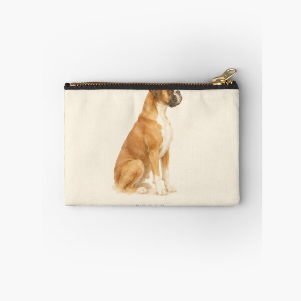 Aperçu de l'œuvre Portrait de Boxer à l'aquarelle | Décoration murale minimaliste | Cadeau pour amoureux des animaux créée et vendue par FixationStudio.