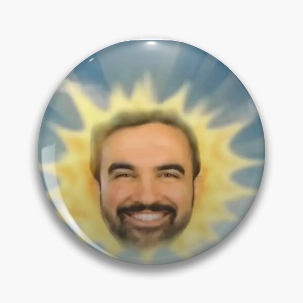Item preview, happy sun mayor mamdani sticker poster designed and sold by petalpudding.