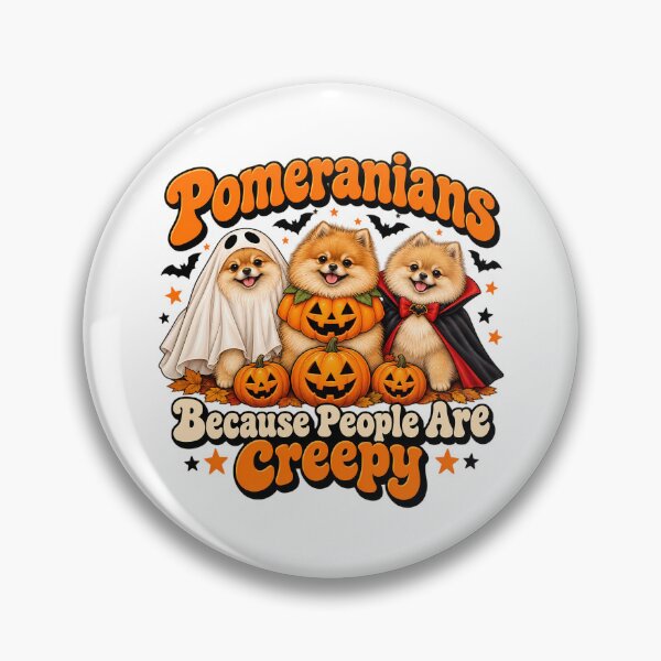 Item preview, Funny Spooky Pomeranian - Pomeranians Because People Are Creepy Halloween Dog designed and sold by Rtcraftani.