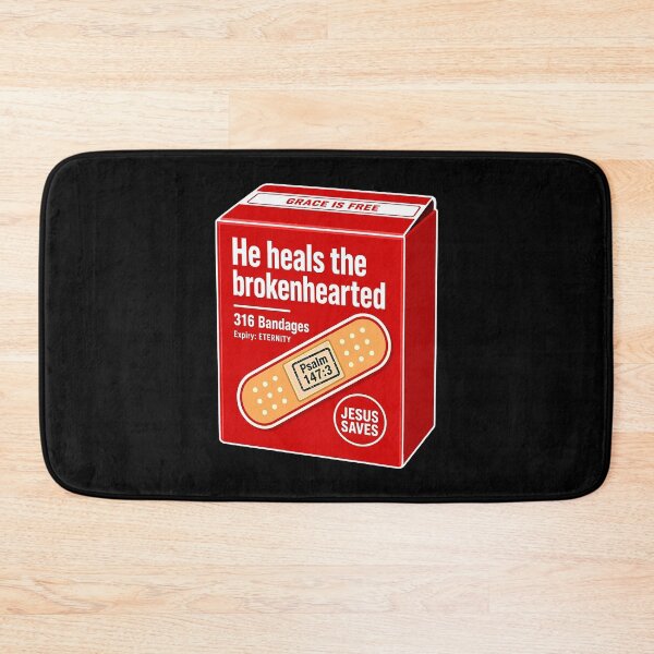 Item preview, Psalm 147:3 He Heals The Brokenhearted And Binds Up Their Wounds designed and sold by plushism.