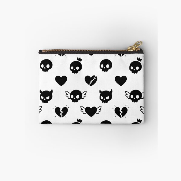 Item preview, Gothic Skulls and Hearts Seamless Pattern designed and sold by Skulls & Calaveras.