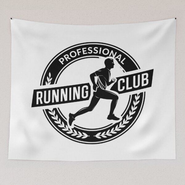 Item preview, Vintage Running Club Logo designed and sold by Retro Whimsy.