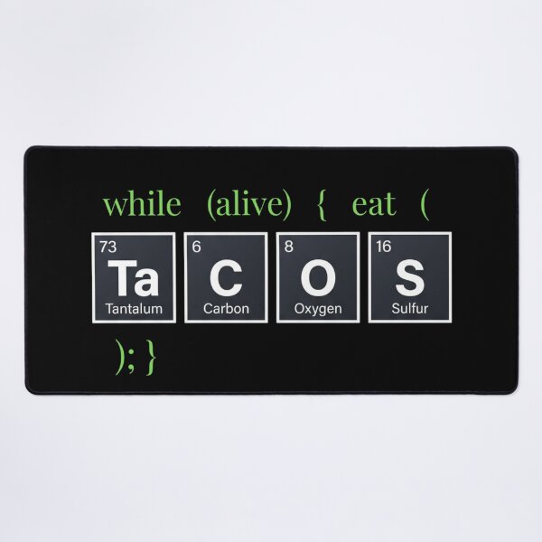 Item preview, While Alive Eat Tacos Funny Programmer Coding designed and sold by EnigmaticGoth.