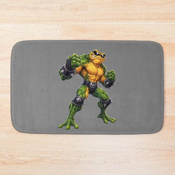 Item preview, Brutal Battle Frog Sticker – Hardcore Retro Cartoon Warrior designed and sold by Felixuss.