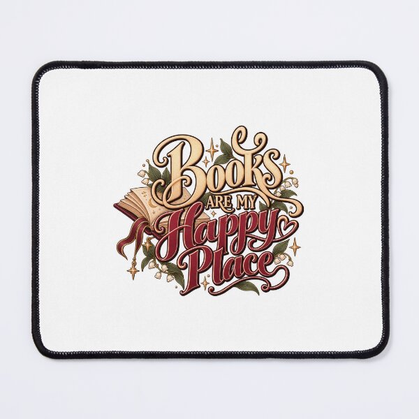 Artikelvorschau, Books Are My Happy Place – Bookish Design entworfen und verkauft von BerlyArts.