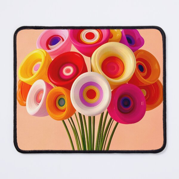 Item preview, Vibrant Abstract Flower Bouquet designed and sold by Vicky Brago-Mitchell®.