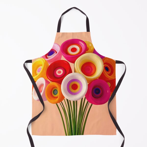 Item preview, Vibrant Abstract Flower Bouquet designed and sold by Vicky Brago-Mitchell®.