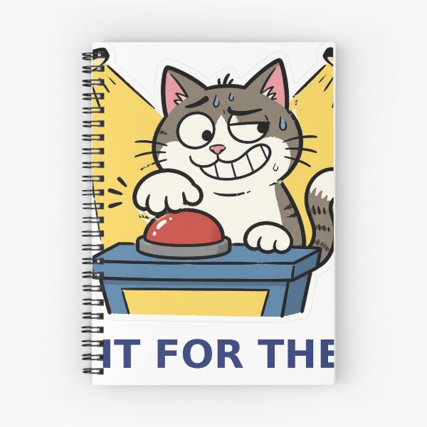 Item preview, Funny Cat Sticker — I'll Risk It For the Biscuit (Game Show Buzzer) designed and sold by ryleemaxwell.