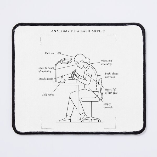 Item preview, Anatomy of a Lash Artist Funny Eyelash Extension Tech Gift designed and sold by VibeBeauty.