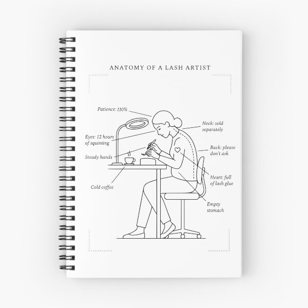 Item preview, Anatomy of a Lash Artist Funny Eyelash Extension Tech Gift designed and sold by VibeBeauty.